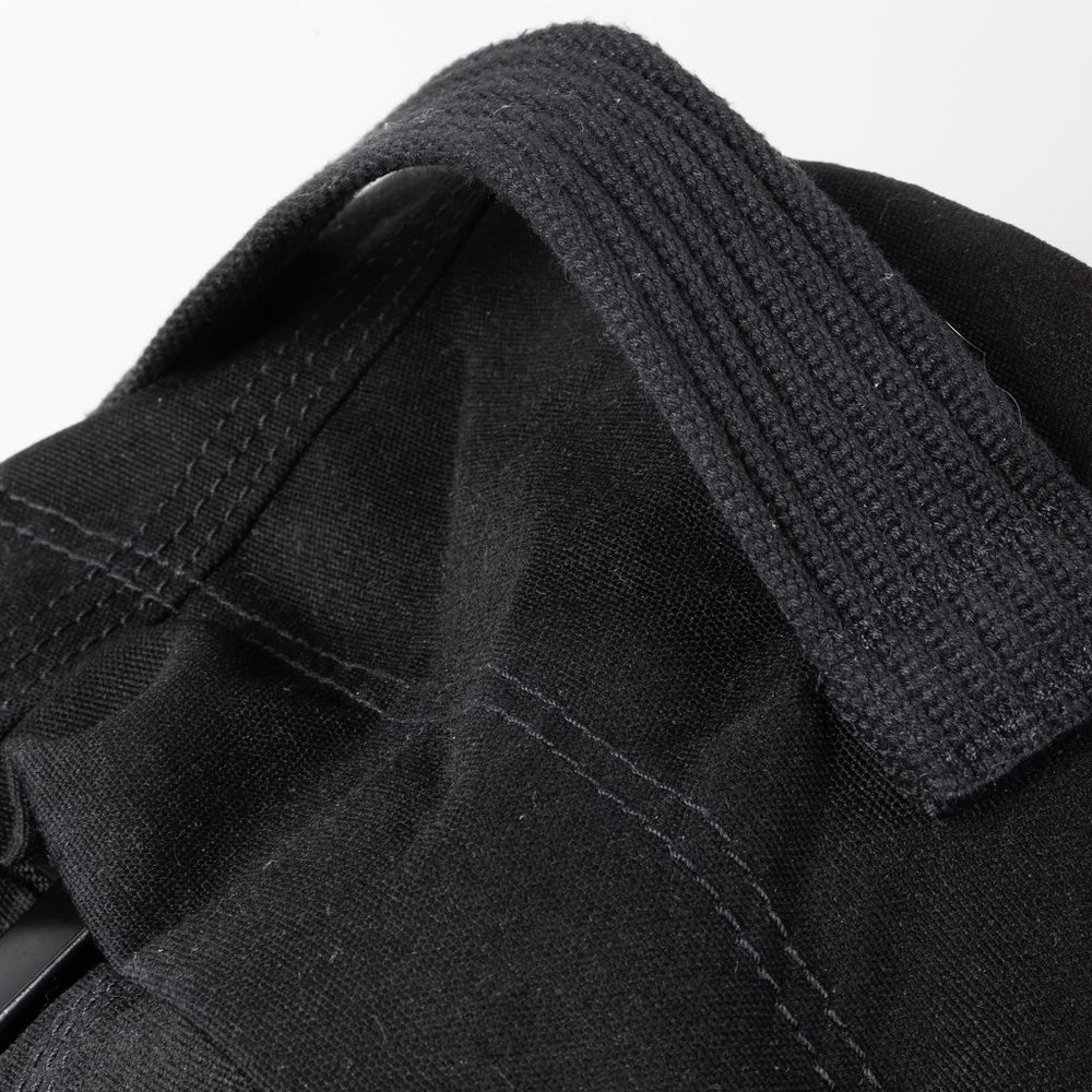 Y-3 Logo Embroidered Black Canvas Backpack - Picture 9 of 16